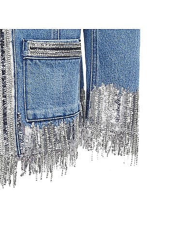 Balmain Balmain Denim Crystal Embellished Jacket (view 2)