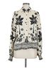 CAbi 100% Polyester Print Ivory C Abi Long Sleeve Blouse Size M - photo 1