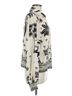 CAbi 100% Polyester Print Ivory C Abi Long Sleeve Blouse Size M - photo 3