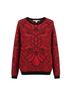 Chelsea & Violet Floral Red Black Pullover Sweater Size S - photo 1