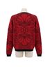 Chelsea & Violet Floral Red Black Pullover Sweater Size S - photo 2