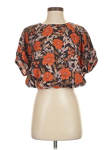 Haute Hippie Haute Hippie Short Sleeve Blouse (view 1)