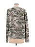 Aqua 100% Cashmere Camo Green Gray Tan Aqua Pullover Sweater Size L - photo 2