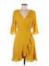 Leith 100% Polyester Polka Dots Yellow Leith Cocktail Dress Size M - photo 1