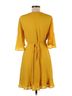 Leith 100% Polyester Polka Dots Yellow Leith Cocktail Dress Size M - photo 2