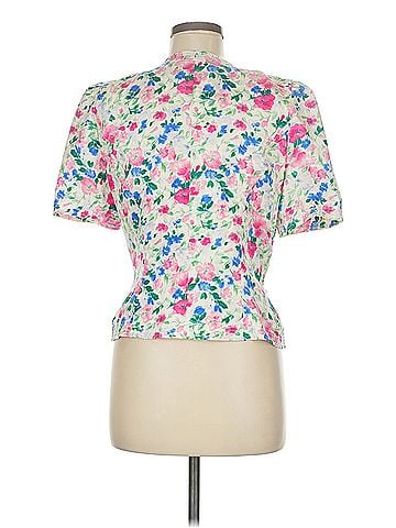 Maggy London Maggy London Short Sleeve Silk Top (view 2)