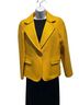 Talbots 60% Acrylic 40% Wool 100% Polyester Gold Yellow Blazer Size 8 - photo 1
