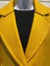 Talbots 60% Acrylic 40% Wool 100% Polyester Gold Yellow Blazer Size 8 - photo 4