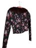 Current Mood 100% Polyester 100% Polyester Floral Black Multi Color Jacket Size XS - photo 2