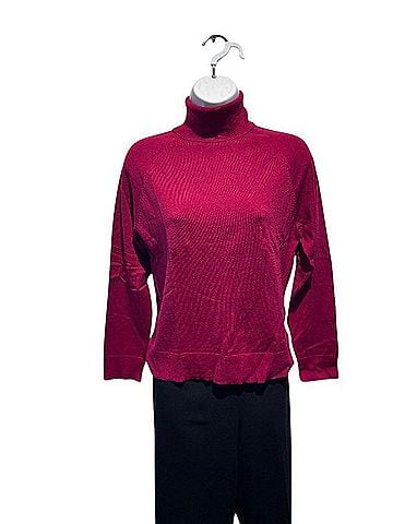 Talbots Petites Magenta Turtleneck Sweater Turtleneck Sweater (view 1)