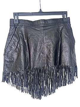 American Vintage by Eland Leather Skirt (view 1)