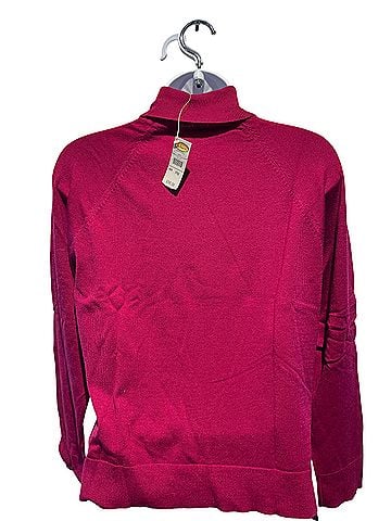 Talbots Petites Magenta Turtleneck Sweater Turtleneck Sweater (view 2)