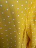 Leith 100% Polyester Polka Dots Yellow Leith Cocktail Dress Size M - photo 3