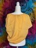 Forever 100% Cotton Yellow Blouse Size M - photo 4