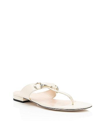 Gucci Gucci Leather Horsebit Thong Sandals - Size 9 / 39 (view 1)
