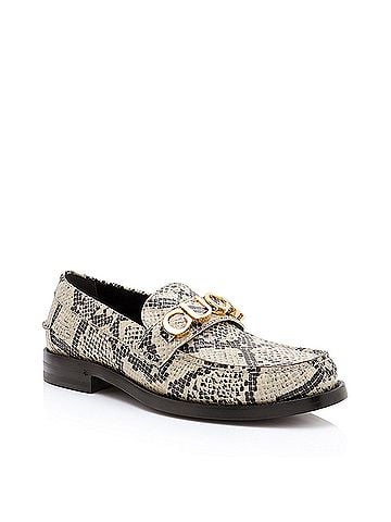 Gucci Gucci Python Embossed Logo Loafers - Size 7.5 / 37.5 (view 1)