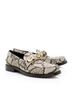 Gucci 100% Leather Brown Gucci Python Embossed Logo Loafers - Size 7.5 / 37.5 Size EU 37 1/2 - photo 2