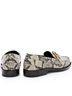 Gucci 100% Leather Brown Gucci Python Embossed Logo Loafers - Size 7.5 / 37.5 Size EU 37 1/2 - photo 3