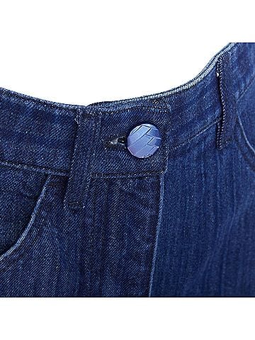 Chanel Chanel Woven Denim High-Rise Shorts (view 2)