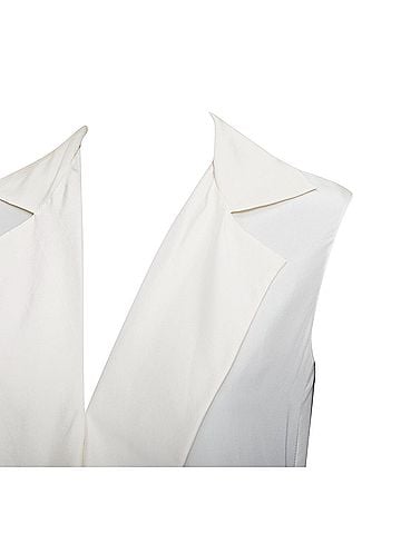 Lanvin Lanvin 2015 Cream Silk Sleeveless Top (view 2)