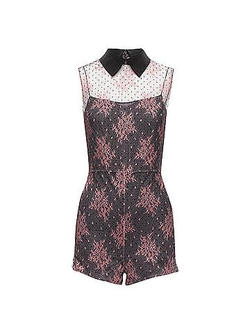 Christian Dior Christian Dior lace overlay playsuit romper (view 1)