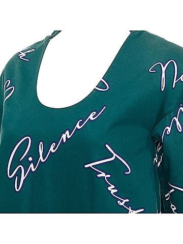 Jil Sander Jil Sander cotton italic words graphic print dress (view 2)