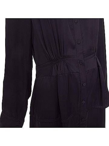 Jil Sander Jil Sander Pleated Long Sleeve Shirt Dress (view 2)