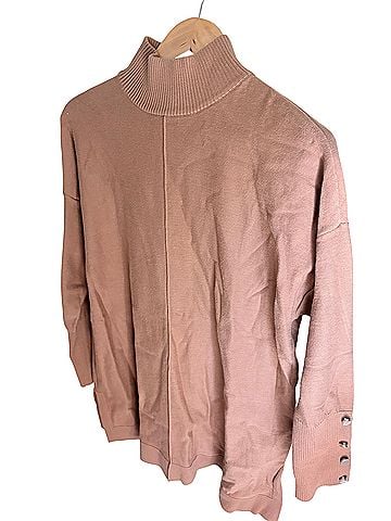 Anne Klein Mock Neck Tunic Turtleneck Sweater (view 2)