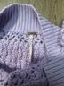Free People 100% Cotton 36% Rayon 9% Nylon 1% Spandex Purple Pullover Sweater Size L - photo 3