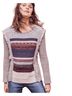 Anthropologie Stripes Gray Multi Color Pullover Sweater Size XS - photo 1