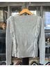 Anthropologie Stripes Gray Multi Color Pullover Sweater Size XS - photo 4