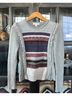 Anthropologie Stripes Gray Multi Color Pullover Sweater Size XS - photo 3