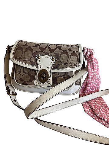 Coach Cricket Mini Signature Leather Crossbody Bag (view 1)