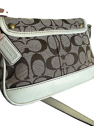 Coach Cricket Mini Signature Leather Crossbody Bag (view 2)