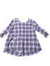 Flax 100% Linen Plaid Blue Red White Yellow Long Sleeve Button-Down Shirt Size L - photo 2
