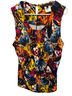 BCBGMAXAZRIA Floral Multi Color Sleeveless Top Size XL - photo 1