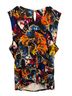 BCBGMAXAZRIA Floral Multi Color Sleeveless Top Size XL - photo 2