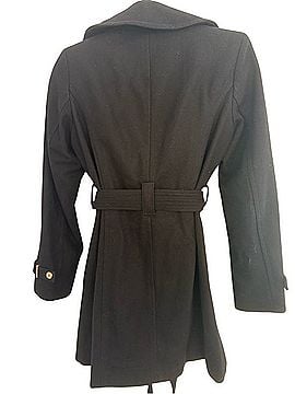 Michael Kors Belted Moto Coat (view 2)