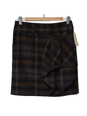 MICHAEL Michael Kors plaid ruffle mini skirt Casual Skirt (view 1)
