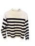 Nicole Miller Stripes Black White Pullover Sweater Size M - photo 1