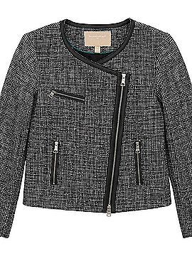 Banana Republic Tweed Moto Jacket Jacket (view 1)