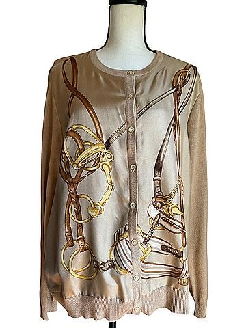 Lauren by Ralph Lauren Vintage 90s equestrian Cardigan (view 1)