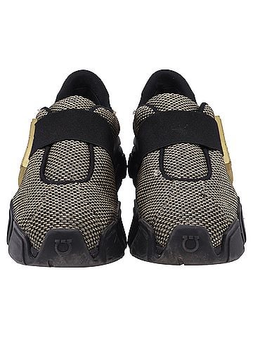 Salvatore Ferragamo Salvatore Ferragamo Monster Trainers in Black Nylon (view 2)