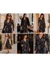 Etcetera Stripes Graphic Black Tan Blue Cocktail Dress Size 8 - photo 3