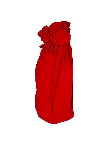 Philosophy Di Lorenzo Serafini Philosophy di Lorenzo Serafini Ruffled Sweetheart Mini Dress in Red Polyester (view 2)