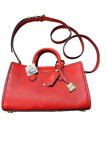 Michael Kors Leather Satchel (view 1)