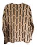 Express Print Multi Color Long Sleeve Blouse Size L - photo 2