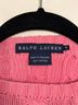 Ralph Lauren 100% Cotton Pink Pullover Sweater Size M - photo 3