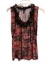 One.September 100% Microfiber Polyester Print Multi Color Sleeveless Blouse Size P (petite) - photo 1