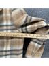 Merona 56% Wool 44% Polyester 100% Polyester Plaid Brown Gray White Coat Size XL - photo 6